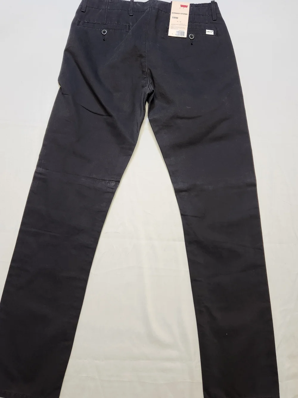 NWT Levis Mens Chino Pants 29x32 Black 2014 Deadstock JCPenney Straight Fit XX L